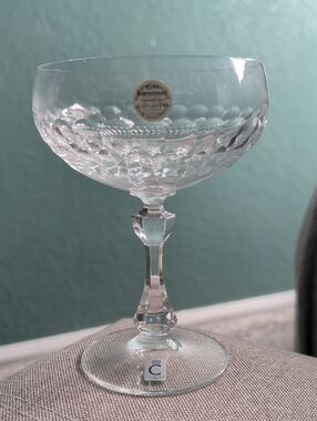 Christinenhütte German Crystal Goblets/Glassware. Set Of 6. Original Box. 💓